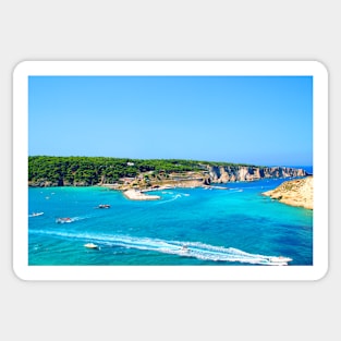 Scenery from Tremiti Islands with the hues of the Adriatic Sea Sticker